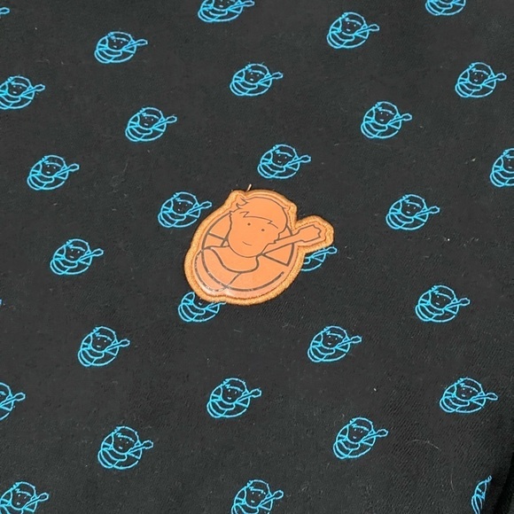 Women’s S Ed Sheeran Face Pattern Leather Patch Crewneck Official Concert Merch - Picture 6 of 7